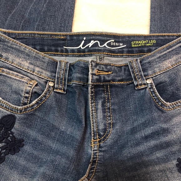 INC International denim jeans straight regular fit - Picture 4 of 10